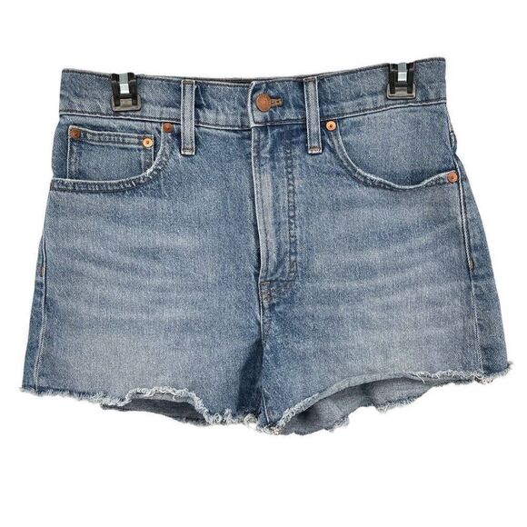Madewell The Perfect Jean Short in Balsam Wash: Tencel Denim Edition Size 27 - Picture 13 of 13